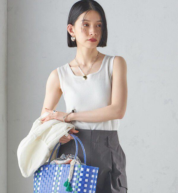 SHIPS for women「〈洗濯機可能〉2WAY ラメ タンクトップ」|タンクトップ|