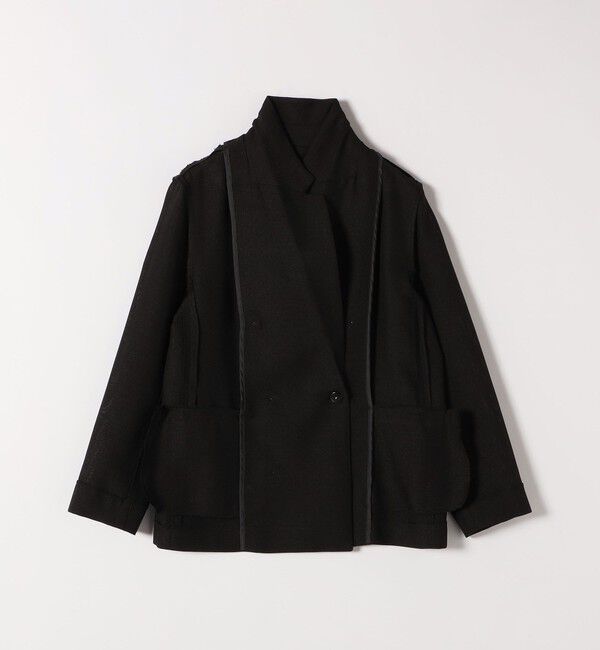 quaranciel「quaranciel:〈手洗い可能〉メッシュ ダブルブレスト テーラード ジャケット」|テーラードジャケット|