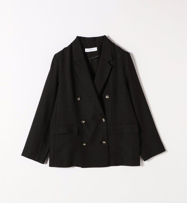 quaranciel「quaranciel:〈手洗い可能〉メッシュ ダブルブレスト テーラード ジャケット」|テーラードジャケット|