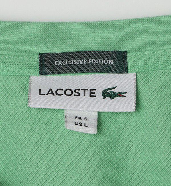 SHIPS any「【SHIPS any別注】LACOSTE: ワンポイント ロゴ ピケ クルーネック Tシャツ 25SS◇」|Tシャツ・カットソー|