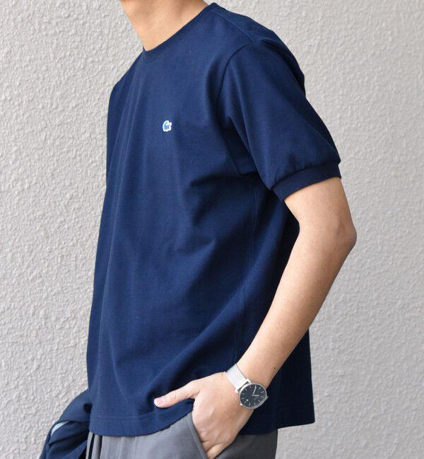 SHIPS any「【SHIPS any別注】LACOSTE: ワンポイント ロゴ ピケ クルーネック Tシャツ 25SS◇」|Tシャツ・カットソー|