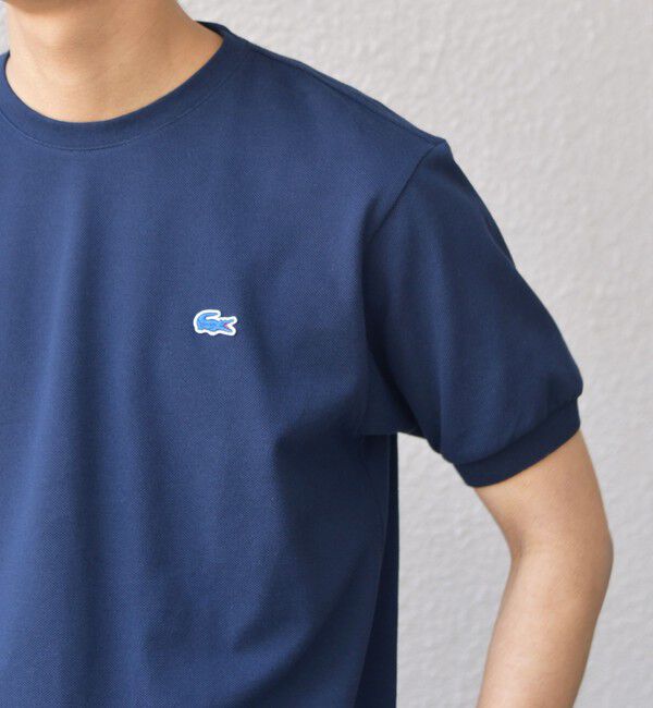 SHIPS any「【SHIPS any別注】LACOSTE: ワンポイント ロゴ ピケ クルーネック Tシャツ 25SS◇」|Tシャツ・カットソー|
