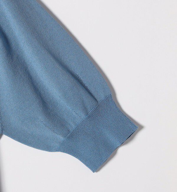 SHIPS any「SHIPS any:〈接触冷感/手洗い可能〉ビジュー ヘンリーネック ニット プルオーバー」|ニット・セーター|