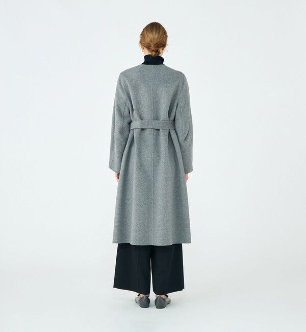 Ballsey プレミアムウールリバー ノーカラーコート/ネイビー Ballsey（ボールジィ） ノーカラーコート コート プレミアムウール