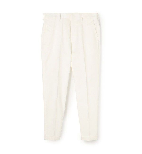 TOMORROWLAND MENS「チノストレッチ スリムテーパードパンツ」|チノ|11 ホワイト