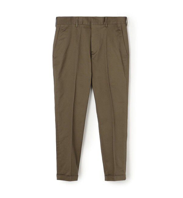 TOMORROWLAND MENS「チノストレッチ スリムテーパードパンツ」|チノ|57 カーキ