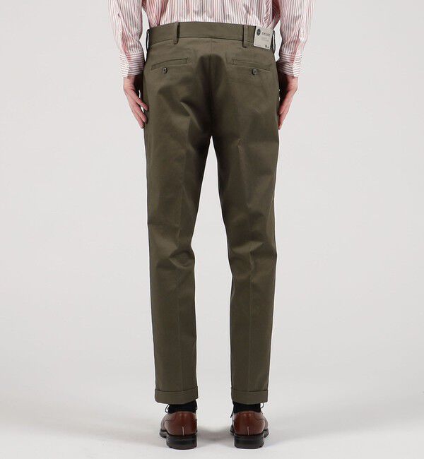 TOMORROWLAND MENS「チノストレッチ スリムテーパードパンツ」|チノ|