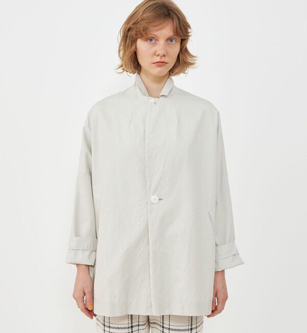 GALERIE VIE「パラシュートクロス ワイドチェスタージャケットコート」|チェスターコート|