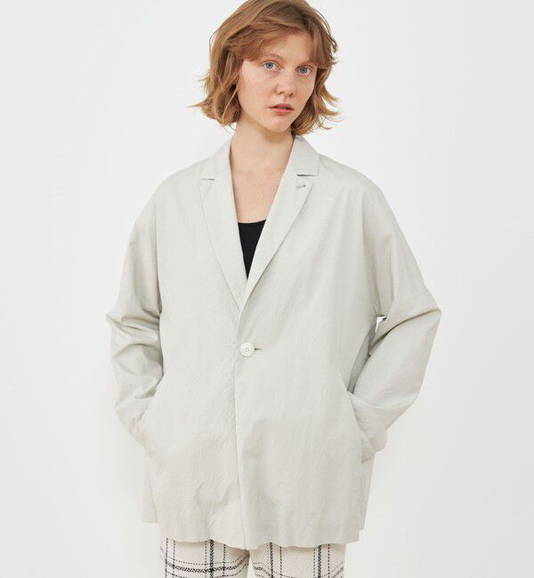 GALERIE VIE「パラシュートクロス ワイドチェスタージャケットコート」|チェスターコート|