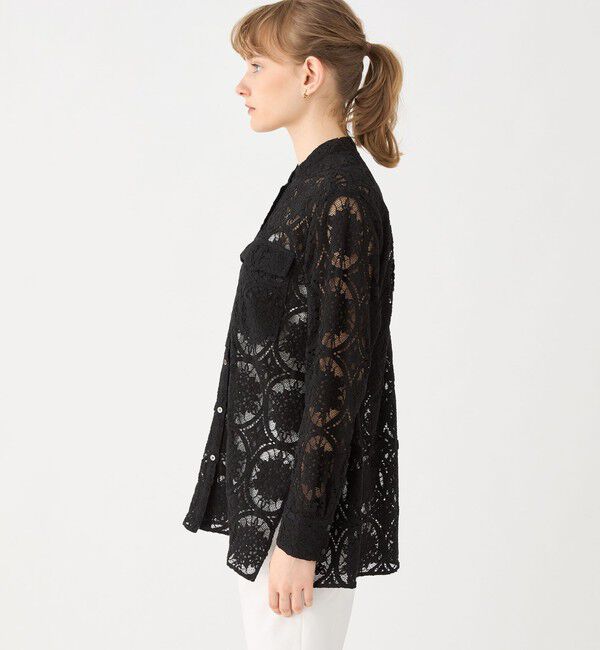 Ballsey「サークルコードレース スタンドカラーシャツ」|シャツ・ブラウス|