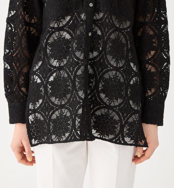 Ballsey「サークルコードレース スタンドカラーシャツ」|シャツ・ブラウス|