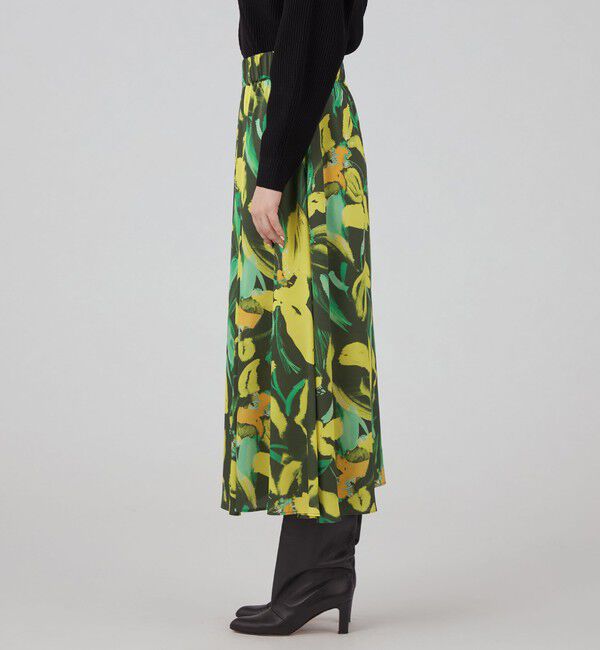 Ballsey「フルリールプリント ロングフレアスカート」|フレア|