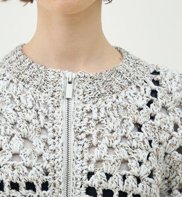 MACPHEE「ルレックスハンドニット ジップアップカーディガン」|カーディガン|