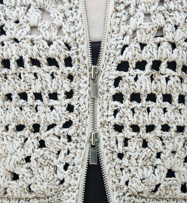 MACPHEE「ルレックスハンドニット ジップアップカーディガン」|カーディガン|