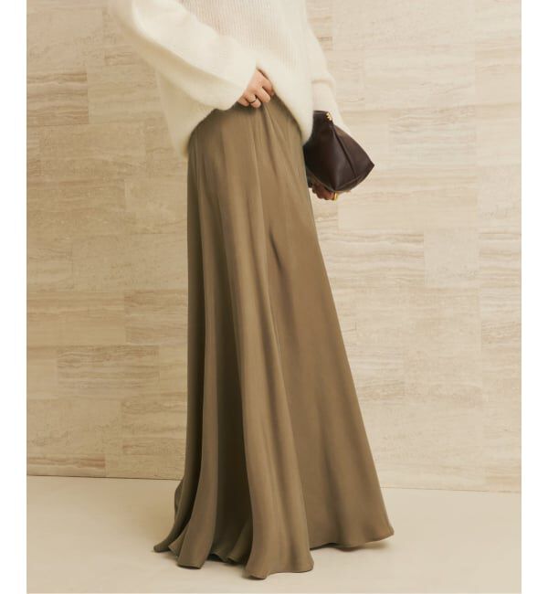 Plage「《追加》Washable Fibril ロングスカート 5」|スカート|