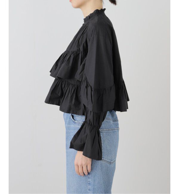 IENA LA BOUCLE「sara mallika/サラマリカ FRILL SHORT ブラウス 020151SR4」|シャツ・ブラウス|