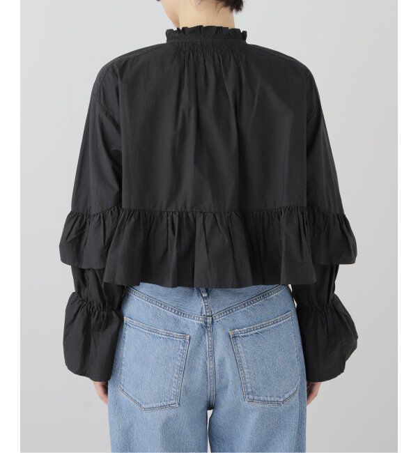 IENA LA BOUCLE「sara mallika/サラマリカ FRILL SHORT ブラウス 020151SR4」|シャツ・ブラウス|
