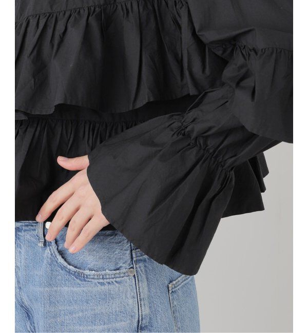 IENA LA BOUCLE「sara mallika/サラマリカ FRILL SHORT ブラウス 020151SR4」|シャツ・ブラウス|