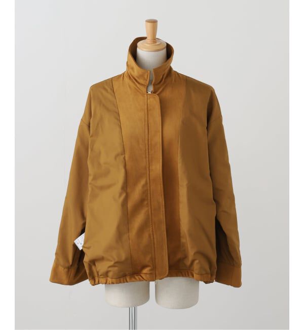 IENA「フェイクスエードブルゾン」|ライダースジャケット|
