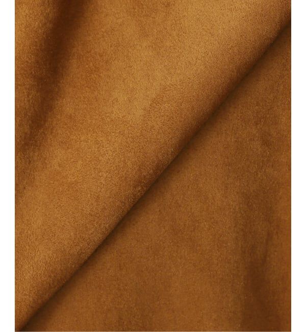 IENA「フェイクスエードブルゾン」|ライダースジャケット|