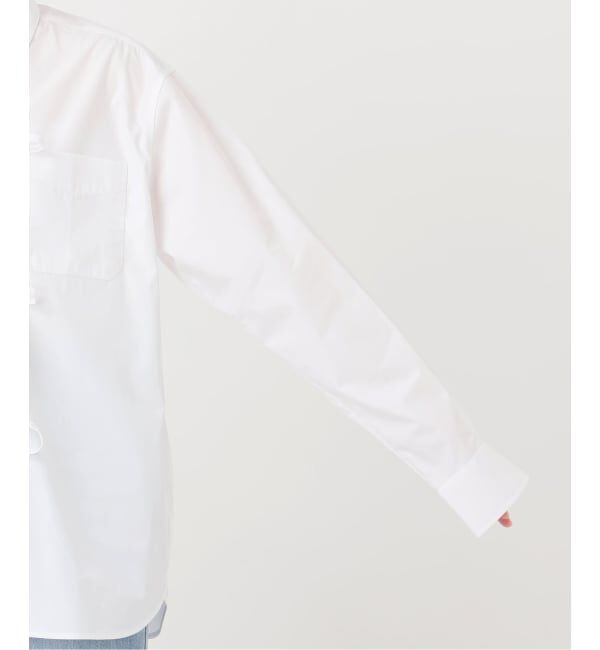 IENA「《予約》MA/RE/マレ RIBBON SHIRTS シャツ LIGHT COTTON 104 GR」|シャツ・ブラウス|