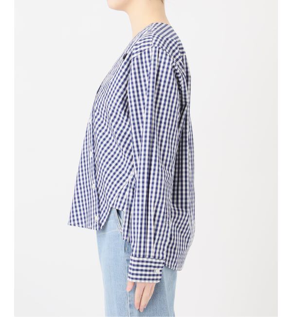 IENA「《予約》MA/RE/マレ カシュクールSHIRTS シャツ LIGHT COTTON 104 GR」|シャツ・ブラウス|