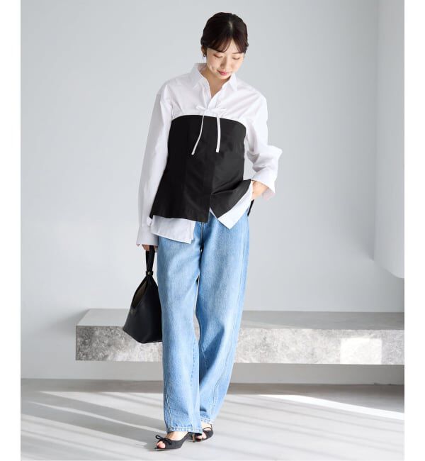 IENA「《予約》MA/RE/マレ ビスチェ STIFF SILK POLYFAILL」|シャツ・ブラウス|