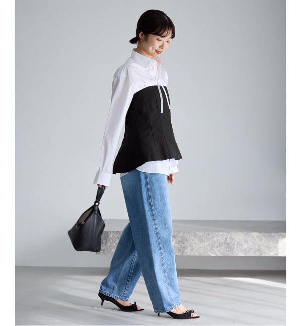 IENA「《予約》MA/RE/マレ ビスチェ STIFF SILK POLYFAILL」|シャツ・ブラウス|