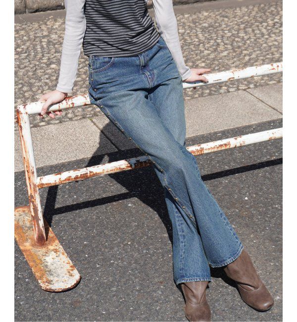 Oriens JOURNAL STANDARD「別注【Cimarron&times;Oriens】STUDS Denim：スタッズデニム」|デニム|ブルー C