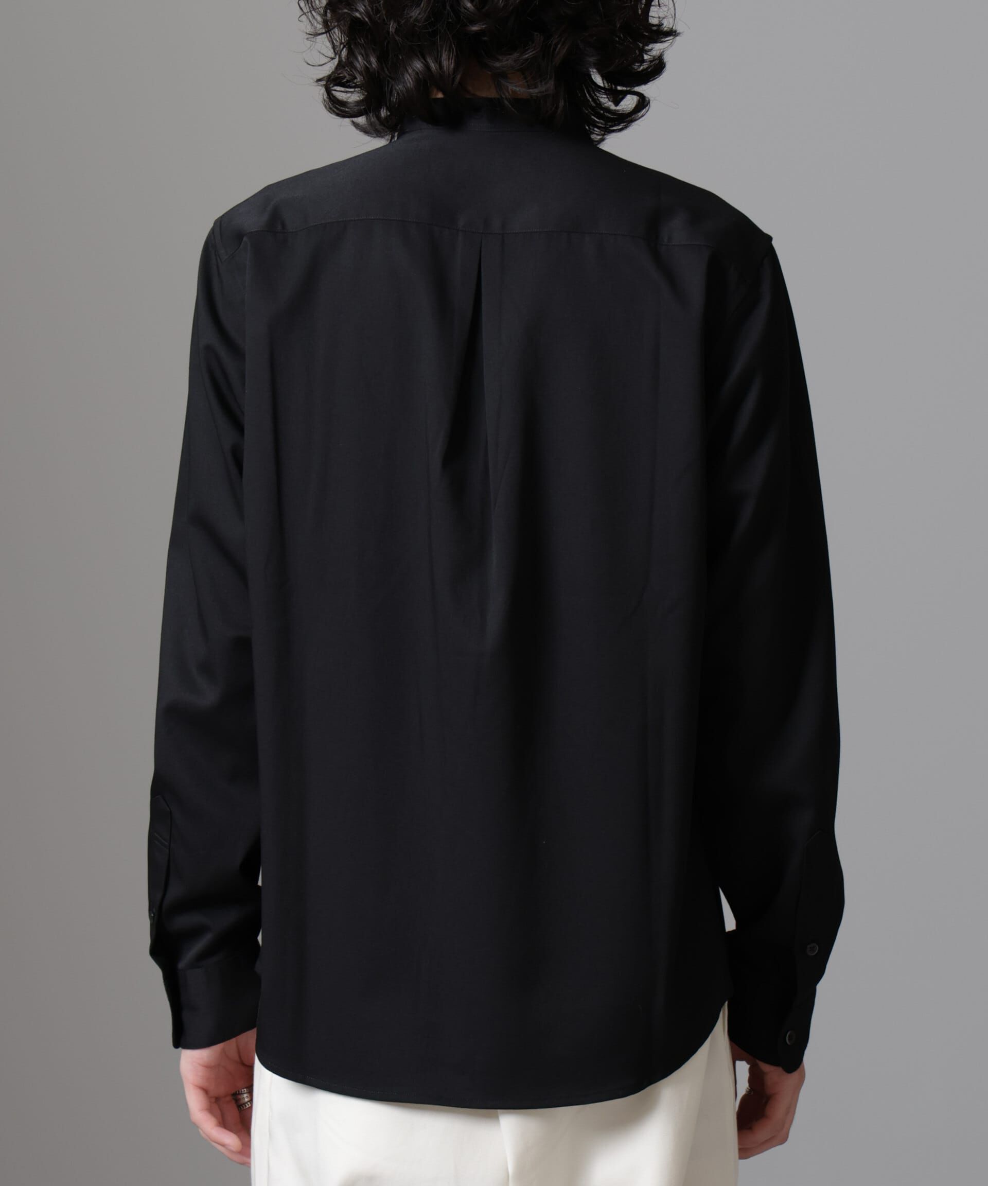 nano･universe「スタンダードバンドカラーシャツ/長袖」|シャツ・ブラウス|