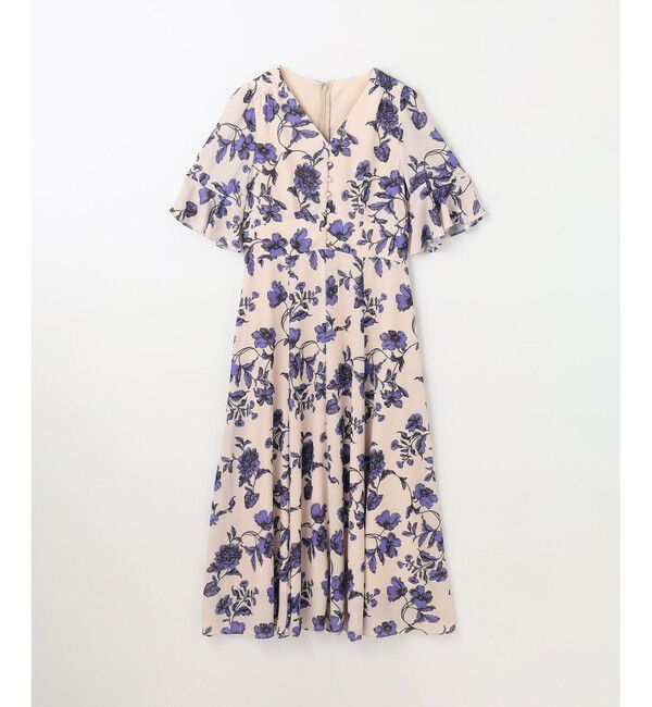 GRACE CONTINENTAL「フラワープリントフレアワンピース」|ワンピース|