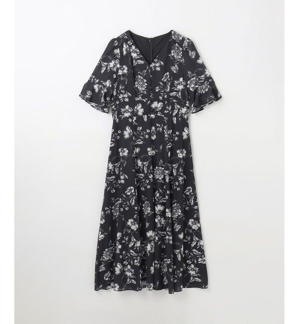 GRACE CONTINENTAL「フラワープリントフレアワンピース」|ワンピース|