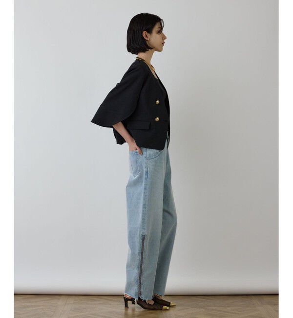 Diagram「ラップスリーブジャケット」|ノーカラージャケット|