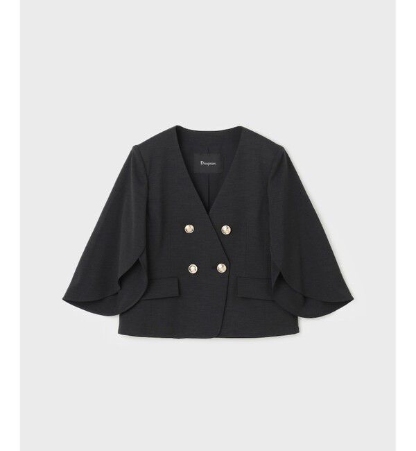 Diagram「ラップスリーブジャケット」|ノーカラージャケット|