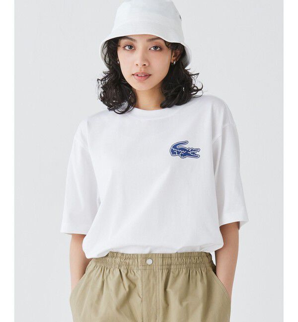 LACOSTE「【オンライン限定】LACOSTE オーバーサイズ バック プリント Tシャツ」|Tシャツ・カットソー|