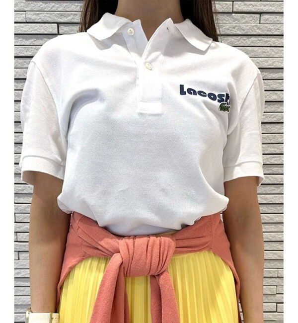 LACOSTE「ネームプリントウォッシュドポロシャツ」|ポロシャツ|