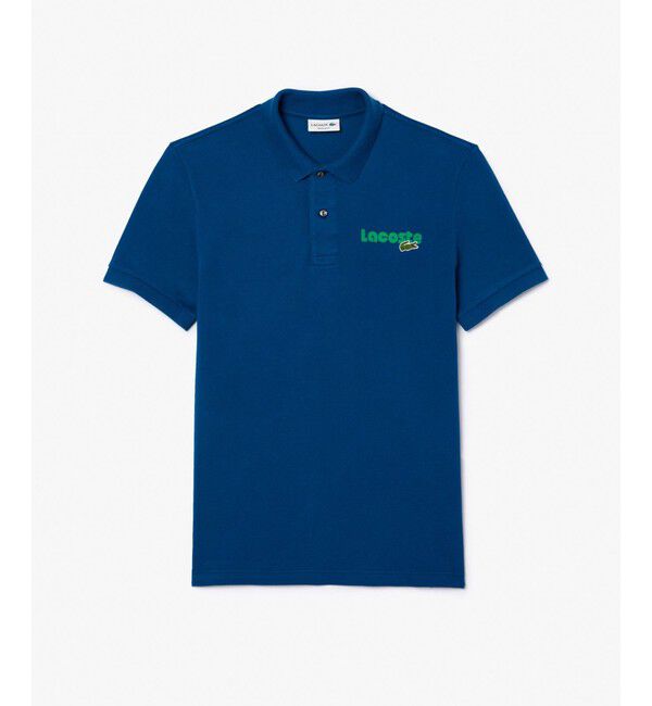 LACOSTE「ネームプリントウォッシュドポロシャツ」|ポロシャツ|