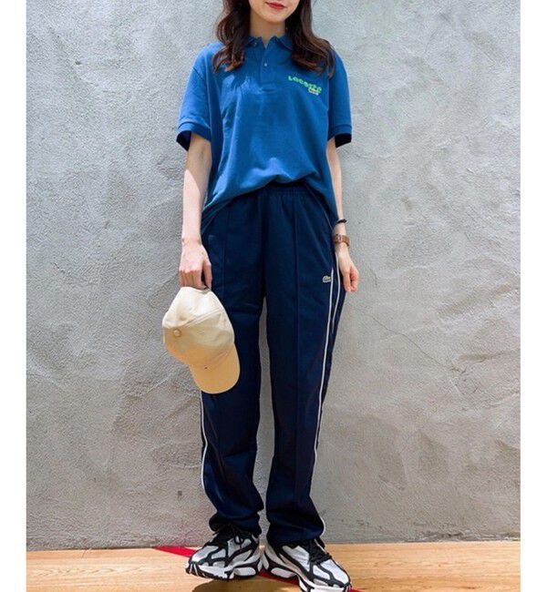 LACOSTE「ネームプリントウォッシュドポロシャツ」|ポロシャツ|