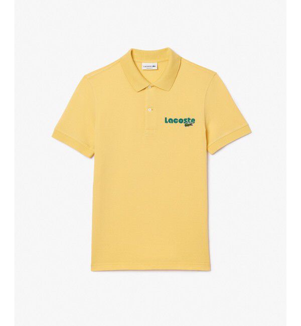 LACOSTE「ネームプリントウォッシュドポロシャツ」|ポロシャツ|