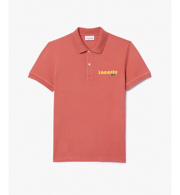 LACOSTE「ネームプリントウォッシュドポロシャツ」|ポロシャツ|