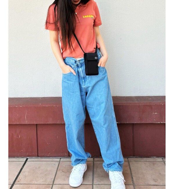 LACOSTE「ネームプリントウォッシュドポロシャツ」|ポロシャツ|