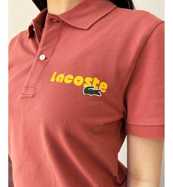 LACOSTE「ネームプリントウォッシュドポロシャツ」|ポロシャツ|