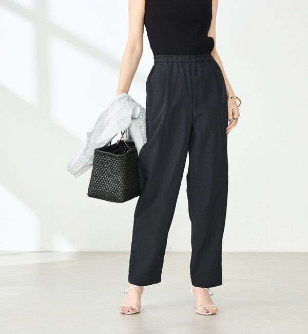NOLLEY'S「ウォッシャブル多機能ウエストフリルテーパードパンツ」|その他|