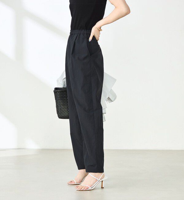 NOLLEY'S「ウォッシャブル多機能ウエストフリルテーパードパンツ」|その他|