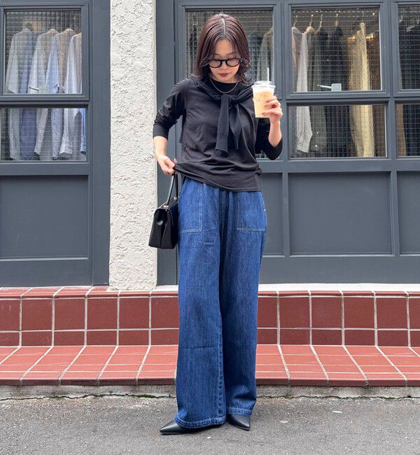 fredy emue「ライトオンスデニムベイカーイージーパンツ」|デニム|