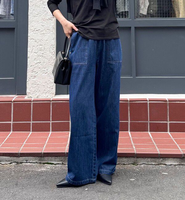 fredy emue「ライトオンスデニムベイカーイージーパンツ」|デニム|