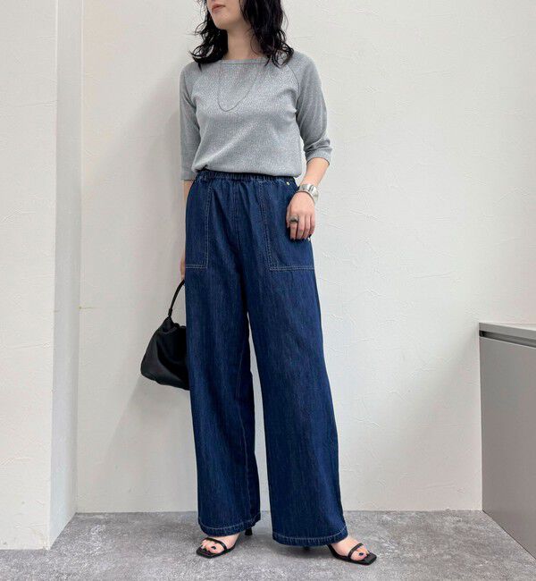 fredy emue「ライトオンスデニムベイカーイージーパンツ」|デニム|