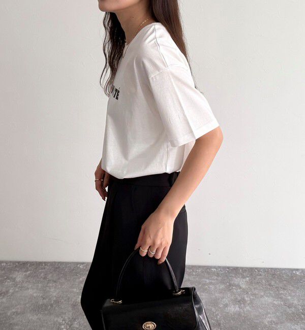 fredy emue「シルケットサマーロゴ半袖Tシャツ」|Tシャツ・カットソー|