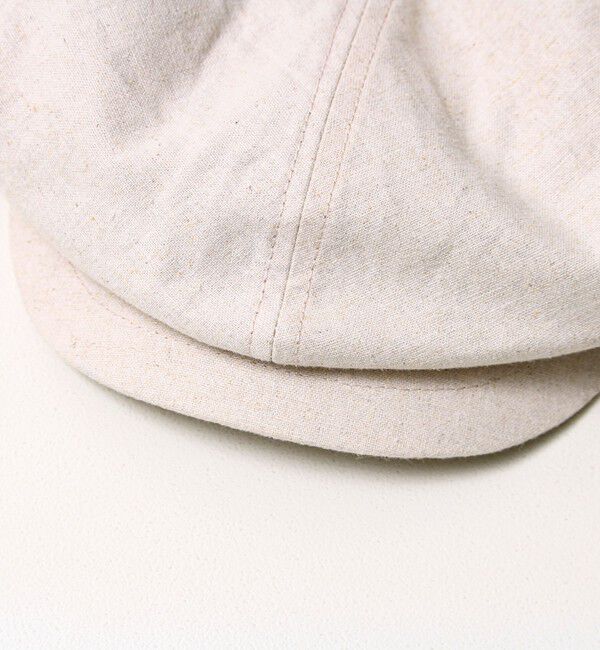 GLOSTER「【大人カジュアルに映える】COTTON LINEN BIG CASKET」|キャップ・キャスケット|
