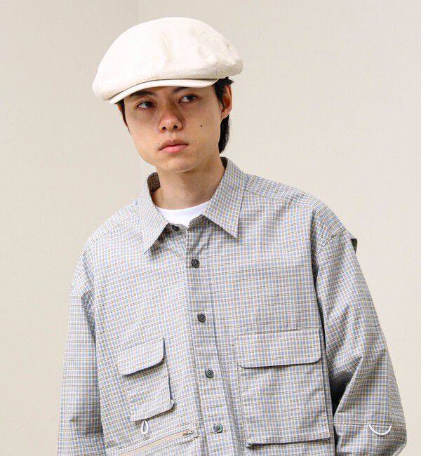 GLOSTER「【大人カジュアルに映える】COTTON LINEN BIG CASKET」|キャップ・キャスケット|